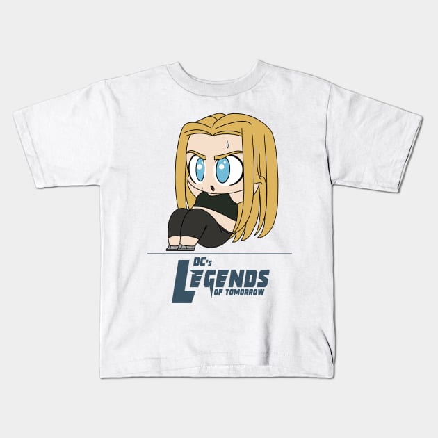 Sara Lance doing Crunches Kids T-Shirt by RotemChan